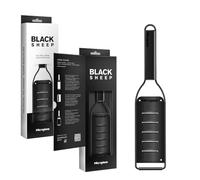 Microplane Râpe Coupe Large avec Lame en Acier Inoxydable fabriquée aux États-Unis pour Parmesan, Chocolat, truffes & Flocons de Beurre de la Collection Black Sheep