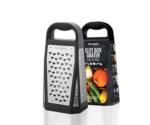 Microplane Râpe Multi-Faces Elite avec 5 Styles de Lames: Fine, Gros Grains, Ultra Gros Grains, Double Tranchant et Coupe Large - Râpe de Cuisine avec des Lames en Acier Inoxydable
