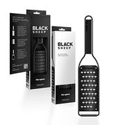 Microplane Râpe Très Gros Grains avec lame en acier inoxydable fabriquée aux États-Unis pour fromage, pomme de terre, courgette, carotte, pomme & chou de la Collection Black Sheep