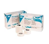 Micropore 1530-2 Lot de 6 pansements Blanc 5 cm x 9,1 m