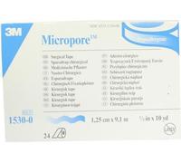 Micropore pansement non-tissé 1,25cmx9,1m blanc 1530-0 24 pces
