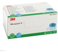 Micropore S sparadrap silicone en rouleau 2,5 cmx5 m 12 pces