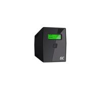 GreenCell Alimentation non interruptible UPS01LCD Interactivité de ligne 0,6 kVA 360 W 2 sorties CA