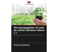 Micropropagation du bois de santal (Satalum album L.): via l'induction de cals à partir de différents explants