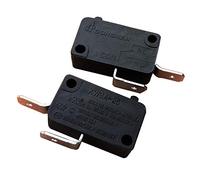 Microrupteurs KW3A-25 SPDT Sans Micro-interrupteur à 2 Broches pour Four à Micro-ondes, 2-Pack