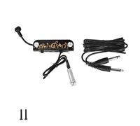 Micros De Guitare Capteur Magnétique Pour Rosace De Guitare Acoustique Avec Câble Audio Et Accessoires De Contrôle Du Volume(3)