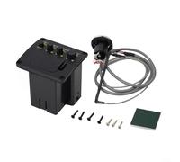 Micros de guitare préampli pour guitare acoustique avec égaliseur à 2 bandes pour guitare acoustique, ukulélé