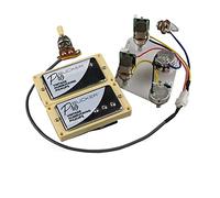 Micros de la Guitare électrique Alnico 5 Pick-ups Humbucker Probucker Push/Pull Câteur du câblage pour Epiphone Gibson (Color : Chrome YE Frame)