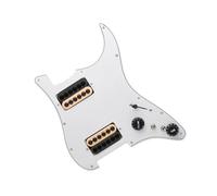 Micros de plaque de protection de guitare professi Accessoires Pour Instruments De Musique Colorés Pickguard Pick Up Simple/double Bobine HH(Wh w Zb)