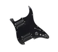 Micros de plaque de protection de guitare professi Accessoires Pour Instruments De Musique Colorés Pickguard Pick Up Simple/double Bobine HH(Bk w Bk)