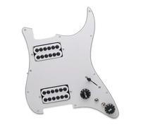 Micros de plaque de protection de guitare professi Accessoires Pour Instruments De Musique Colorés Pickguard Pick Up Simple/double Bobine HH(Wh w Wh)