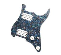 Micros de plaque de protection de guitare professi Accessoires Pour Instruments De Musique Professionnels Alnico 5 Micros Pré Câblés Kit Simple/humbucker HH(WH pearl)