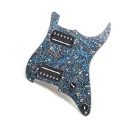 Micros de plaque de protection de guitare professi HH Accessoires Professionnels Pour Instruments De Musique Guitare Électrique Pickguard Sortie 7.5K/15K(Pearl w BK)