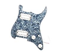 Micros de plaque de protection de guitare professi HH Pickguard Pour Guitare Électrique Accessoires Professionnels Pré Câblés Pour Débutants(Grey Pearl)