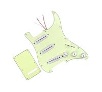 Micros de plaque de protection de guitare professi Pickguard Blanc À Trois Tons Vert Clair Avec Chargement Du Couvercle Arrière