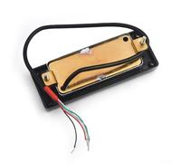 Micros Humbucker, 6 cordes, manche de 50 mm, chromé, pour guitare électrique, chevalet et manche, haut rendement, faible bruit, convient pour les musiciens rock et blues