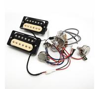 Micros Humbucker pour guitare, avec bornes à connexion rapide pour guitare de style Gibson Les Paul (zèbre)