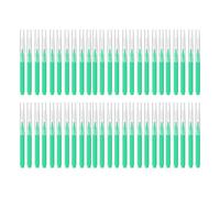 Micros Lot de 50 pinceaux à sourcils avec capuchons Outil de plastification pour sourcils Pinceau à cils multifonction Micros Lash Comb Spoolie