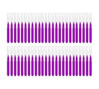 Micros Lot de 50 pinceaux à sourcils avec capuchons Outil de plastification pour sourcils Pinceau à cils multifonction Micros Lash Comb Spoolie