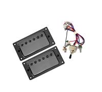 Micros Pour Guitare Électrique Cadre Bk Humbuckers 50/52 Kit De Circuits De Cou Or Et Argent Micro Électrique Simple Bobinage Alnico 5(5)