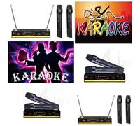 Micros SANS FIL VHF, 2 CANAUX, Pack 2 MICROS MAIN Sans fil Karaoké + Récepteur