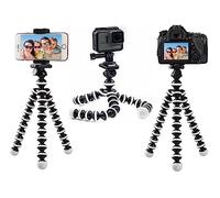 Micros2u Octopus Adaptateur de trépied Portable Flexible 1/4 "pour Appareil Photo Reflex numérique/sans Miroir pour Gopro, Support de téléphone ActionCams + pour Smartphone, iPhone, Samsung, Sony
