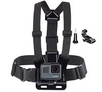 micros2u Support de Harnais de Poitrine réglable avec Crochet en J Compatible avec GoPro Hero 11 10 9 8 7 6 5 4 3/AKASO ek7000, Apeman a100/Apexcam/LeadEdge Action Sports Outdoor