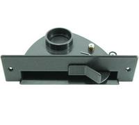 Microsafe® VacPan Pelle de balayage pour aspirateur central avec mécanisme basculant Noir