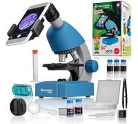Microscope 40x-640x - BRESSER JUNIOR - Éclairage LED - kit d'expérimentation - bleu
