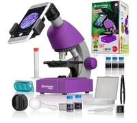 Microscope 40x-640x - BRESSER JUNIOR - Éclairage LED - kit d'expérimentation - violet