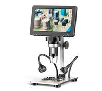 Microscope à écran 7" avec éclairage LED réglable pour électronique industrielle éducative
