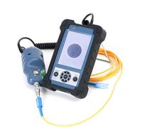 Microscope à fibre optique avec grossissement 400x, écran LCD HD de 3,5", sonde d'inspection de fibre optique, inspecteur de face d'extrémité pour l'analyse des connecteurs de fibre