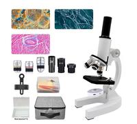 Microscope à Grossissement 40X-2000X pour Enfants et Adultes avec Lumière LED et Adaptateur de Téléphone Comprend des Diapositives