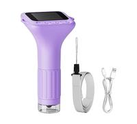 Microscope à main - ABS, 6,69 x 1,57 x 3,15 pouces Microscope portable grossissement 1000x | Écran IPS de 2 pouces 8 lumières LED, loupe de portable numérique pour étudiants, amateurs,