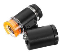 Microscope à Main Portable 60x pour Inspection Précise en Atelier | ABS Acrylique, Noir, Format de Poche 38g, Pochette Incluse pour Circuits Textiles et Contrôle