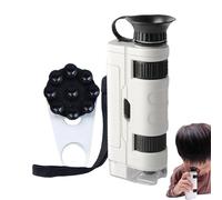 Microscope à Main pour - Grossissement 100X - Microscope pour pièces de Monnaie | Jouet éducatif Scientifique pour, Exploration en Plein air, étude de la Nature, projets de Classe