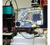 Microscope à souder 60 MP 48 MP 4K USB HDMI VGA numérique vidéo monoculaire caméra zoom continu 180X 215x Soudure (1080p VGA 130x)