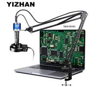Microscope à souder avec objectif 1-150X 4K 48MP 1080P,caméra industrielle Type C HDMI,Microscope vidéo pour l'électronique