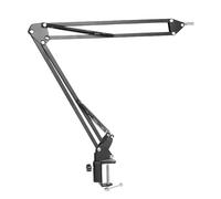 Microscope Arm Stand, Microscope Articulated Arm Stand, Universal Telescopic Folding Adjustable Universal Stands for Industrial Camera with 50mm Lens Fixing Ring