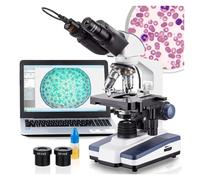 Microscope binoculaire composé à LED, grossissement 40X-2500X, caméra USB 0,3 MP, Choix économique for étudiants et Professionnels en Laboratoire