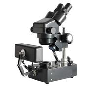 Microscope Binoculaire Composé, Microscope Stéréo Zoom, avec Oculaires WF10x, Objectif Zoom 1x-4x, Grossissement 10-40x, Éclairage Supérieur/inférieur/latéral, Condenseur À Fond