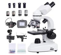 Microscope binoculaire Professionnel, Microscope électronique pour Adultes 30000x, pour Laboratoire, Recherche et enseignement