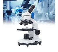 Microscope Biologique Éducatif, Microscope À Souder LCD, Grand Oculaire, 3 Grossissements Commutables, Molette De Mise Au Point De Précision, pour L'école, Le Laboratoire Et L'éduc,100-2000X