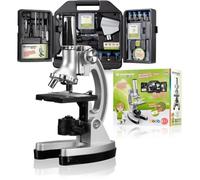 Microscope Biotar 300x-1200x - BRESSER JUNIOR - Oculaire: 40x - 3 Objectifs : 7 -5x 15x 30x - Valise