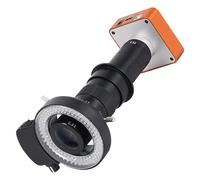 Microscope Caméra 2K 48mp FHD 60FPS 4800W 300X HDMI USB, Vidéo Électronique Numérique Industrielle for La Réparation De Téléphones Et Le Soudage Précision Clarté(with 0.5X Full kit)