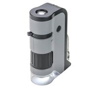 Microscope Carson MicroFlip 100-250x UV & LED pour l'éducation STEM, les étudiants - Adaptateur inclus avec l'application CarsonCam qui permet de le convertir en microscope numérique (MP-250)
