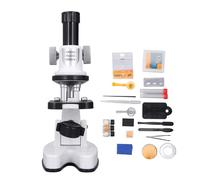 Microscope composé 200x-1200x, filtre 4 couleurs, Microscope biologique puissant pour adultes, pour l'école et l'éducation à domicile