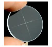 Microscope croisé DIV 0.05mm, réticule oculaire, verre optique précis, micromètre oculaire for la mesure(1PC Diameter 27MM)