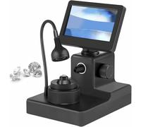 Microscope de gravure numérique avec écran LCD et lumière LED pour l'identification du code de taille