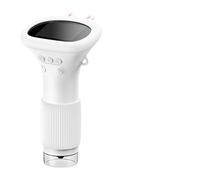 Microscope de Poche 1000X for Enfants, écran IPS 2 Pouces, équipement Laboratoire numérique avec 8 Mini microscopes Portables à lumière LED(30X 10X 12LED Black)